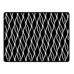 Elegant Black And White Pattern Double Sided Fleece Blanket (small)  by Valentinaart