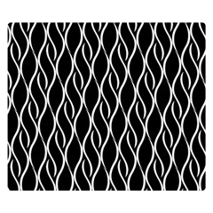 Elegant Black And White Pattern Double Sided Flano Blanket (small)  by Valentinaart