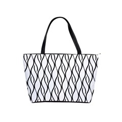 Black And White Elegant Pattern Shoulder Handbags by Valentinaart