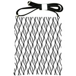 Black and white elegant pattern Shoulder Sling Bags Front