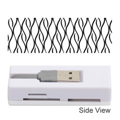 Black And White Elegant Pattern Memory Card Reader (stick)  by Valentinaart