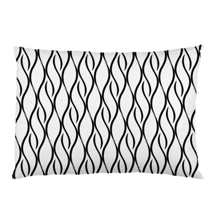 Black and white elegant pattern Pillow Case (Two Sides)