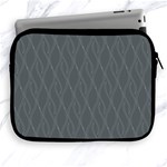 Gray pattern Apple iPad 2/3/4 Zipper Cases Front