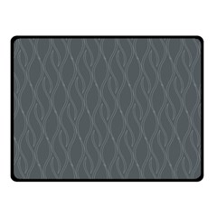 Gray Pattern Double Sided Fleece Blanket (small)  by Valentinaart