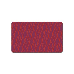 Red Pattern Magnet (name Card) by Valentinaart