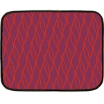 Red pattern Fleece Blanket (Mini) 35 x27  Blanket