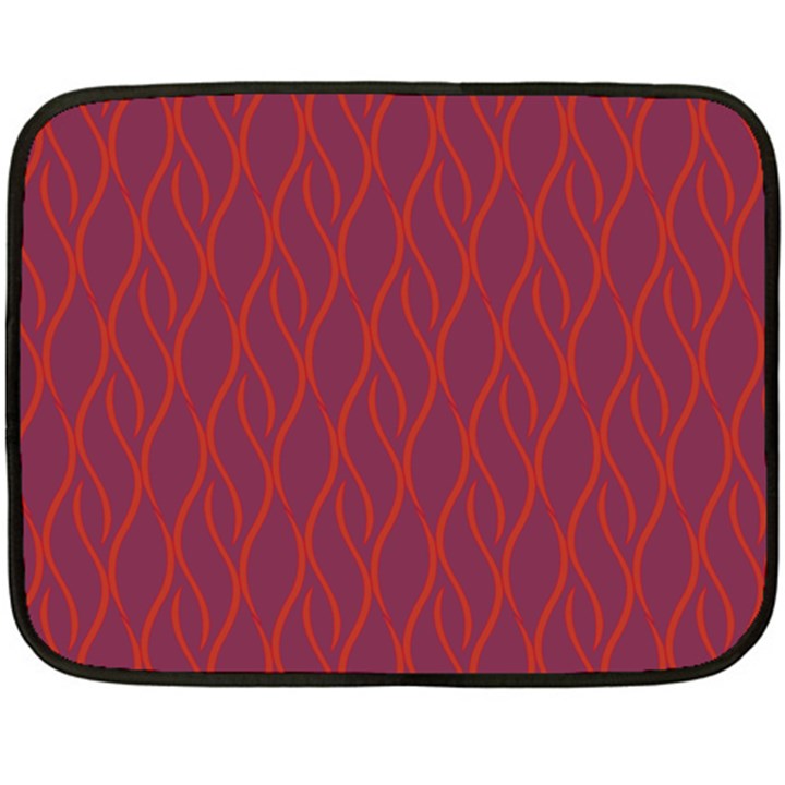 Red pattern Fleece Blanket (Mini)