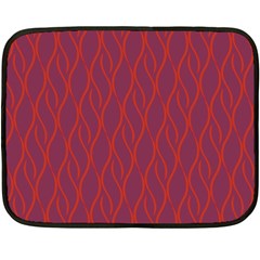 Red Pattern Double Sided Fleece Blanket (mini)  by Valentinaart