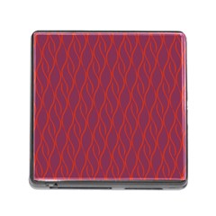 Red Pattern Memory Card Reader (square)