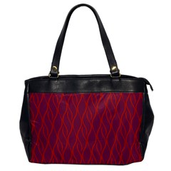 Red Pattern Office Handbags by Valentinaart