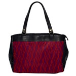 Red pattern Office Handbags Front