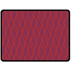 Red Pattern Fleece Blanket (large)  by Valentinaart