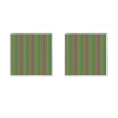 Green Lines Cufflinks (square) by Valentinaart