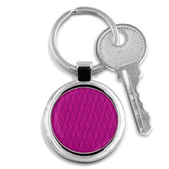 Magenta Pattern Key Chains (round)  by Valentinaart