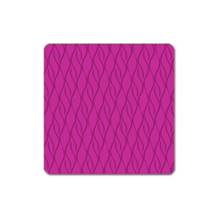 Magenta Pattern Square Magnet by Valentinaart