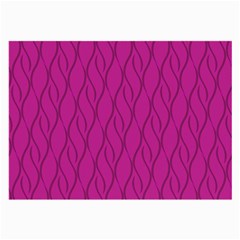 Magenta Pattern Large Glasses Cloth (2-side) by Valentinaart