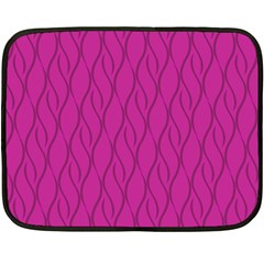 Magenta Pattern Fleece Blanket (mini) by Valentinaart