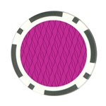 Magenta pattern Poker Chip Card Guard (10 pack) Front