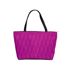 Magenta Pattern Shoulder Handbags by Valentinaart