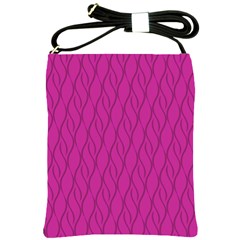 Magenta Pattern Shoulder Sling Bags by Valentinaart