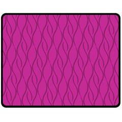 Magenta Pattern Fleece Blanket (medium)  by Valentinaart