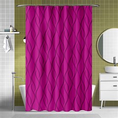 Magenta Pattern Shower Curtain 48  X 72  (small)  by Valentinaart