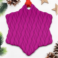 Magenta Pattern Ornament (snowflake) by Valentinaart