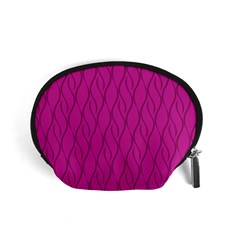 Magenta Pattern Accessory Pouches (small)  by Valentinaart