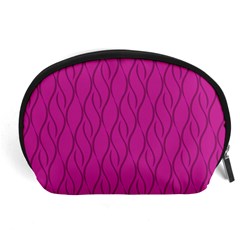 Magenta Pattern Accessory Pouches (large)  by Valentinaart