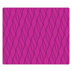 Magenta Pattern Double Sided Flano Blanket (small)  by Valentinaart