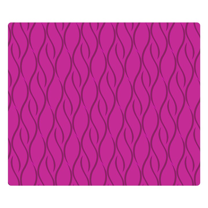 Magenta pattern Double Sided Flano Blanket (Small) 