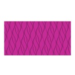 Magenta pattern Satin Wrap Front