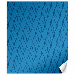 Blue Pattern Canvas 8  X 10  by Valentinaart