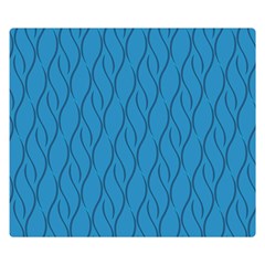 Blue Pattern Double Sided Flano Blanket (small)  by Valentinaart