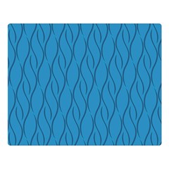 Blue Pattern Double Sided Flano Blanket (large)  by Valentinaart