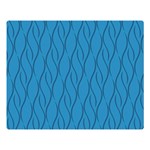 Blue pattern Double Sided Flano Blanket (Large)  80 x60  Blanket Front