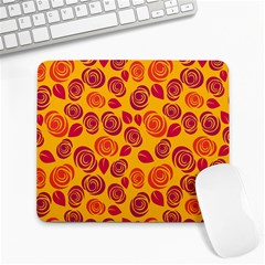 Orange Roses Large Mousepads by Valentinaart