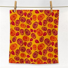 Orange Roses Face Towel by Valentinaart