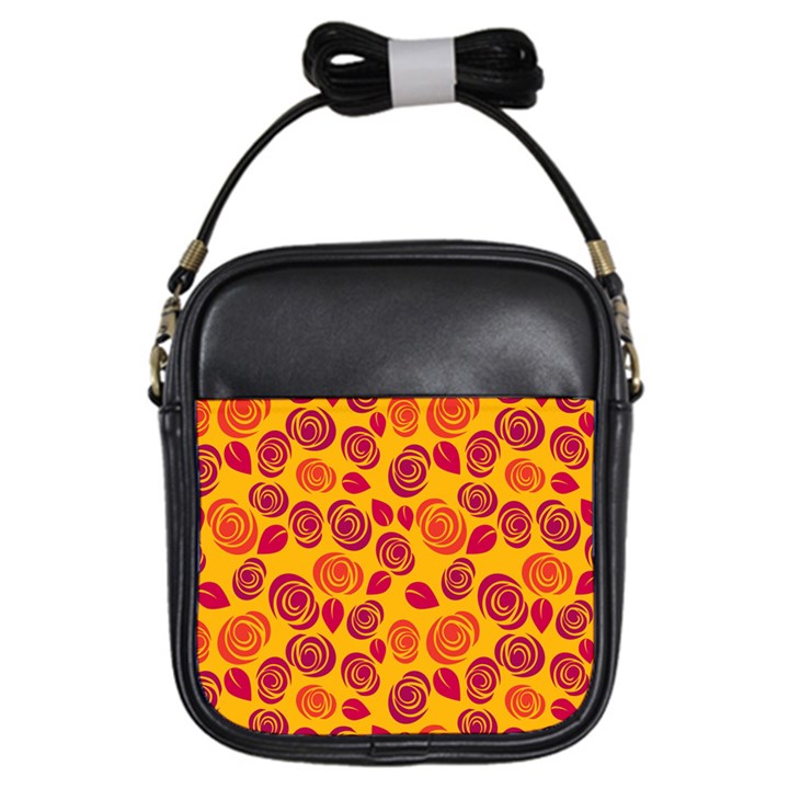 Orange roses Girls Sling Bags