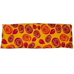 Orange Roses Body Pillow Case (dakimakura) by Valentinaart