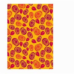 Orange Roses Large Garden Flag (two Sides) by Valentinaart