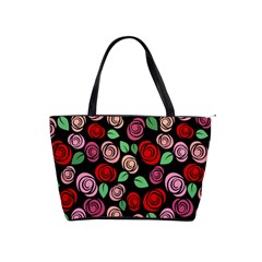 Red And Pink Roses Shoulder Handbags by Valentinaart