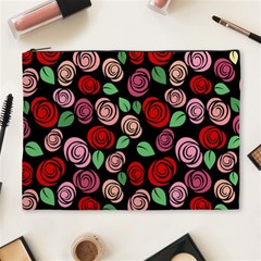 Red And Pink Roses Cosmetic Bag (xl) by Valentinaart