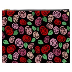 Red And Pink Roses Cosmetic Bag (xxxl)  by Valentinaart