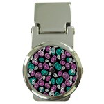 Roses pattern Money Clip Watches Front