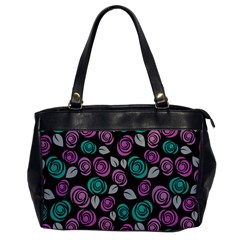 Roses Pattern Office Handbags by Valentinaart