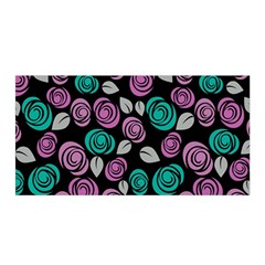 Roses Pattern Satin Wrap by Valentinaart