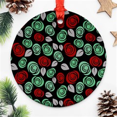 Decorative Floral Pattern Ornament (round) by Valentinaart