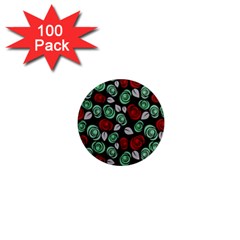 Decorative Floral Pattern 1  Mini Magnets (100 Pack)  by Valentinaart