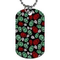 Decorative Floral Pattern Dog Tag (two Sides)